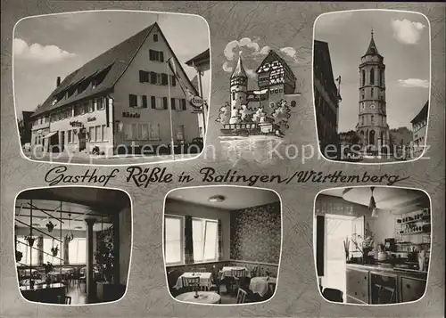 Balingen Gasthaus Roessle Kat. Balingen