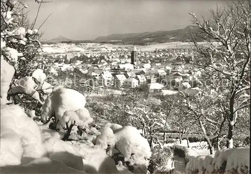 Balingen mit Burg Hohenzollern im Winter Kat. Balingen