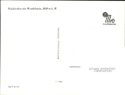 Holzkirchen Oberbayern mit Wendelstein Kuenstlerkarte Kat. Holzkirchen