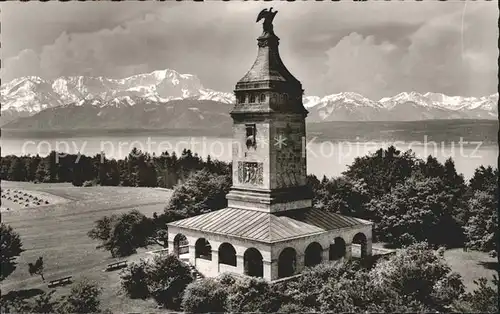 Assenhausen Starnberg Bismarckturm Starnberger See Alpenpanorama Kat. Berg