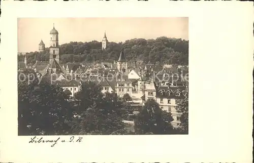 Biberach Riss Stadtbild mit Kirche Buetten Kat. Biberach an der Riss
