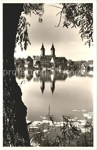 Bad Waldsee Stadtsee Stiftskirche Kat. Bad Waldsee