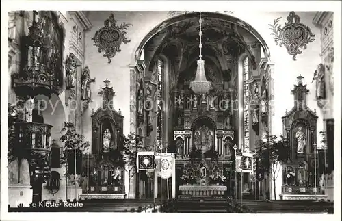 Reute Bad Waldsee Kloster Kirche Altar Kanzel Kat. Bad Waldsee