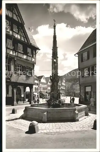 Bad Urach Marktbrunnen Luftkurort Kat. Bad Urach