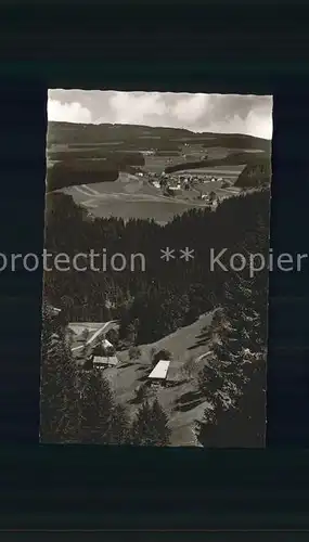 Neukirch Furtwangen Panorama Blick vom Steinberg Sommerfrische Wintersportplatz Kat. Furtwangen im Schwarzwald