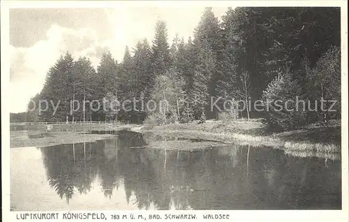 Koenigsfeld Schwarzwald Waldsee Luftkurort Kat. Koenigsfeld im Schwarzwald