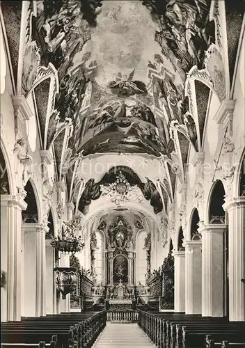 Bad Schussenried Praemonstratenserkloster Stadtpfarrkirche Altar Fresken Oberschwaebisches Barock Kat. Bad Schussenried