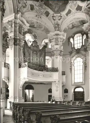 Steinhausen Bad Schussenried Wallfahrtskirche Orgel Erbauer Dominikus und Johannes Zimmermann 18. Jhdt. Barock Kat. Bad Schussenried