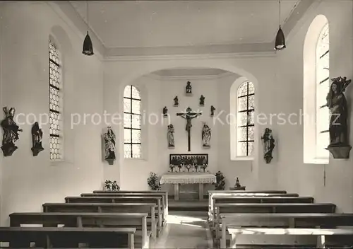 Reinstetten Pfarrei Kapelle Eichen Heiligenfiguren Kat. Ochsenhausen