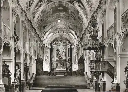 Freising Oberbayern Dom Kanzel Hochaltar Fresken Kat. Freising