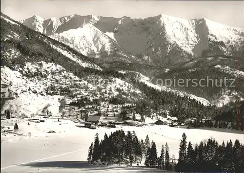 Spitzingsee und Sonnwendgebirge Winterpanorama Kat. Schliersee