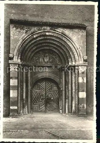 Moosburg Isar Portal der Pfarrkirche Kat. Moosburg a.d.Isar