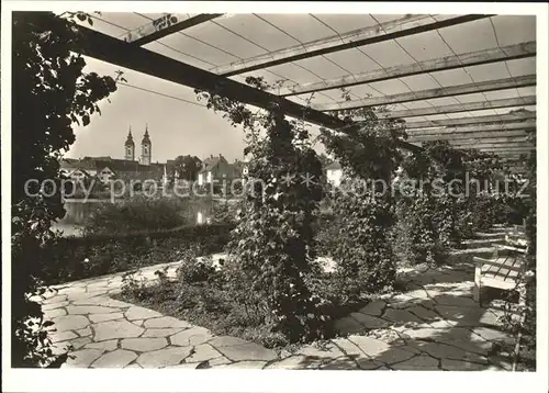 Bad Waldsee Partie im Rosengarten Stadtsee Kat. Bad Waldsee