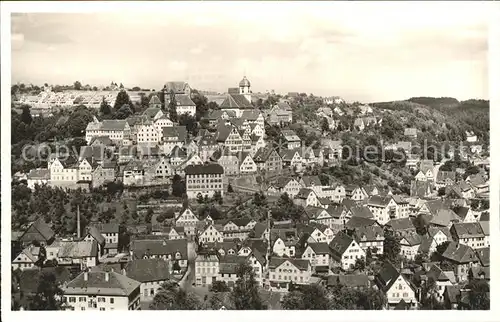 Altensteig Schwarzwald Blick ueber die Stadt Luftkurort Schwarzwald / Altensteig /Calw LKR