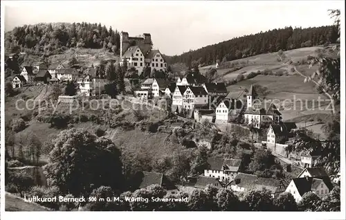 Berneck Altensteig Blick zur Burg Luftkurort Schwarzwald Kat. Altensteig