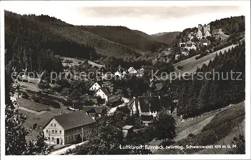 Berneck Altensteig Gesamtansicht mit Burg Luftkurort Schwarzwald Kat. Altensteig
