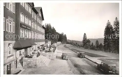 Ruhestein Hotel Kurhaus Terrasse Kurort Schwarzwaldhochstrasse Kat. Baiersbronn