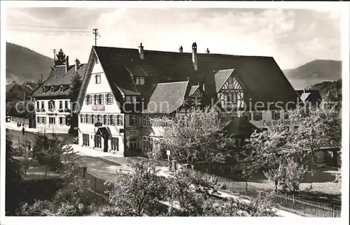 Klosterreichenbach Hotel Pension Sonne Post Luftkurort Murgtal Schwarzwald Kat. Baiersbronn