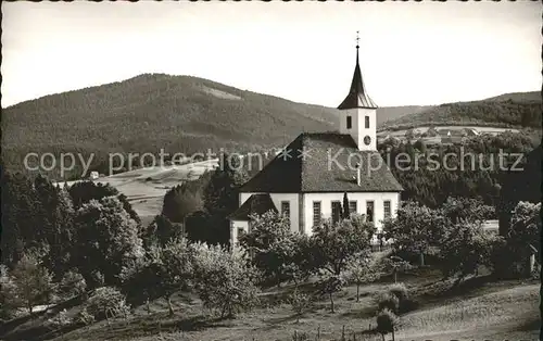 Schoenmuenzach Kirche Luftkurort Murgtal Schwarzwald Kat. Baiersbronn