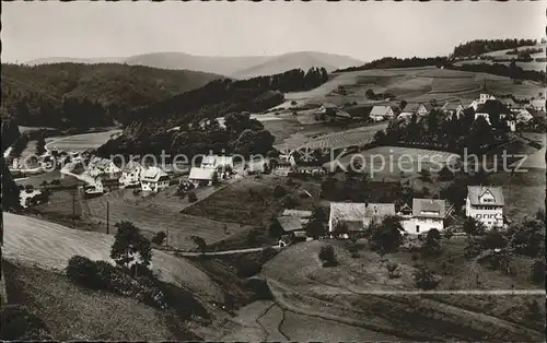 Schoenmuenzach Panorama Luftkurort Murgtal Schwarzwald Kat. Baiersbronn