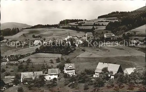 Schoenmuenzach Gesamtansicht Luftkurort Murgtal Schwarzwald Kat. Baiersbronn