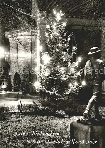 Oberndorf Neckar Kirche Christbaum Statue Weihnachtskarte Kat. Oberndorf am Neckar