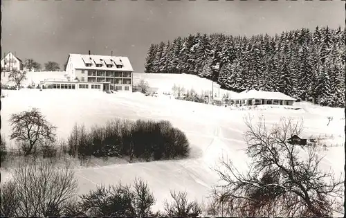 Luetzenhardt Kurhotel Sonnenhof im Winter Kat. Waldachtal