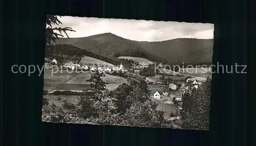 Schoenmuenzach Panorama Luftkurort Murgtal Schwarzwald Kat. Baiersbronn