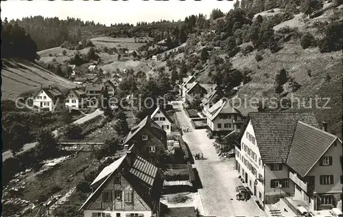 Schoenmuenzach Ortsstrasse Kneipp und Luftkurort Murgtal Schwarzwald Kat. Baiersbronn