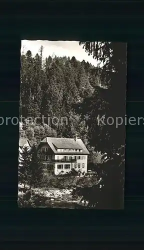 Schoenmuenzach Hotel Pension Klumpp Kneipp und Luftkurort Murgtal Schwarzwald Kat. Baiersbronn