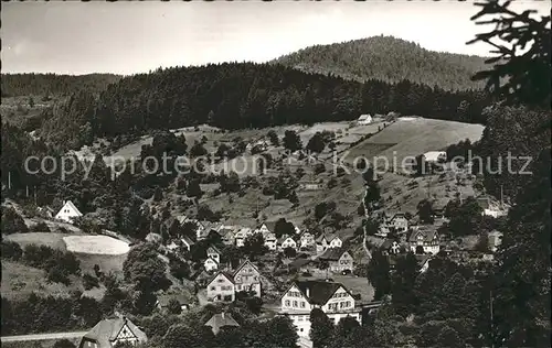 Schoenmuenzach Panorama Kneipp und Luftkurort Murgtal Schwarzwald Kat. Baiersbronn