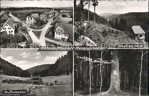 Herzogsweiler Noerdlinger Huette Zinsbachtal Waldpartie Hoehenluftkurort Schwarzwald Bromsilber Kat. Pfalzgrafenweiler