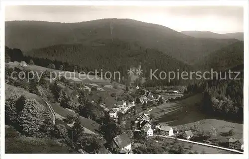 Schoenmuenzach Panorama Kneipp und Luftkurort Murgtal Schwarzwald Kat. Baiersbronn