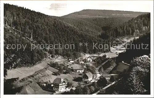 Schoenmuenzach Panorama Kneipp und Luftkurort Murgtal Schwarzwald Kat. Baiersbronn