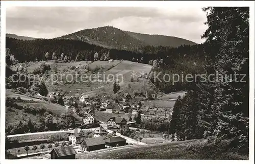 Schoenmuenzach Panorama Kneipp und Luftkurort Murgtal Schwarzwald Gasthof zum Schiff Kat. Baiersbronn