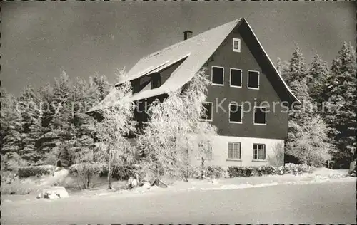 Hallwangen Pension Waldliesel im Winter Hoehenluftkurort Kat. Dornstetten