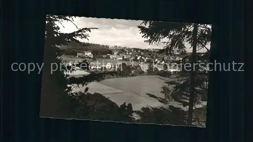 Hallwangen Panorama Blick vom Waldrand Kurhaus Waldeck Hoehenluftkurort Kat. Dornstetten