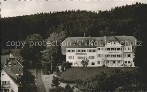 Hallwangen Kurhaus Waldeck Hoehenluftkurort Kat. Dornstetten