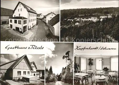Kapfenhardt Gasthaus Pension zum Roessle Waldweg Schwarzwald Bromsilber Kat. Unterreichenbach