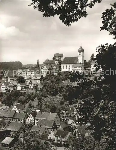 Altensteig Schwarzwald Blick zur Kirche Luftkurort Schwarzwald / Altensteig /Calw LKR