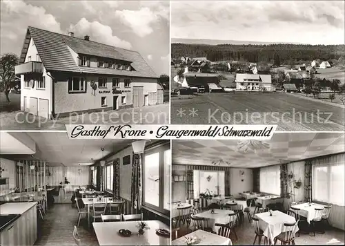 Gaugenwald Gasthof Pension Krone Erholungsort Schwarzwald Bromsilber Kat. Neuweiler