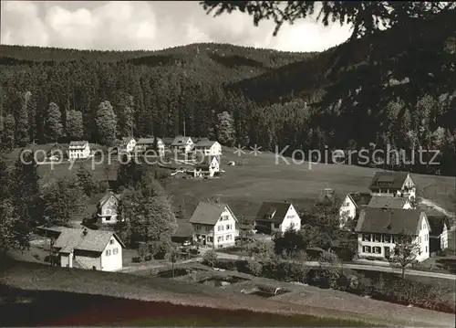 Buhlbach Obertal Teilansicht Sommer und Wintersportplatz Schwarzwald / Baiersbronn /Freudenstadt LKR