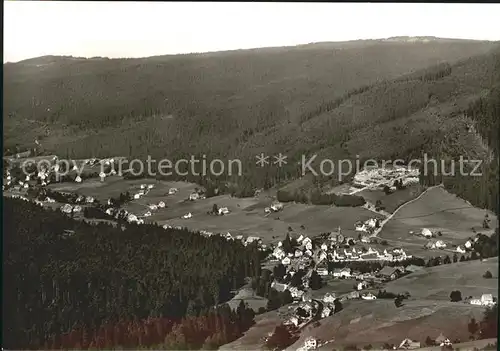 Obertal Baiersbronn Panorama Sommer und Wintersportplatz Schwarzwald Kat. Baiersbronn