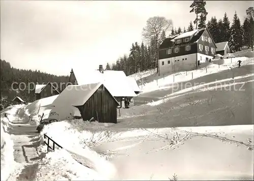 Hinterlangenbach Baiersbronn Forsthaus Auerhahn im Murgtal Schwarzwald im Winter Kat. Baiersbronn