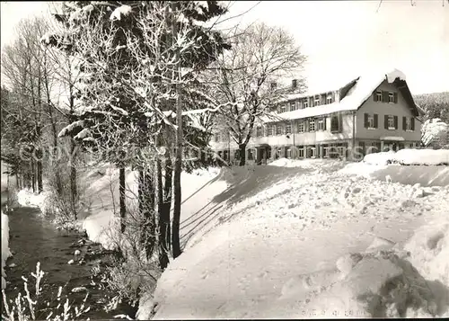 Buhlbach Obertal Gasthof Pension zur Blume Bach Schwarzwald Winterimpressionen / Baiersbronn /Freudenstadt LKR