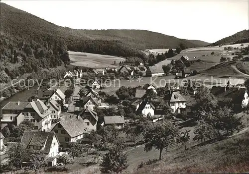 Huzenbach Gasthof Pension Baeren Panorama Luftkurort Murgtal Schwarzwald Kat. Baiersbronn