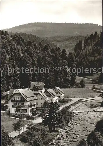 Schoenmuenzach Hotel Pension Klumpp Kneipp und Luftkurort Murgtal Schwarzwald Kat. Baiersbronn