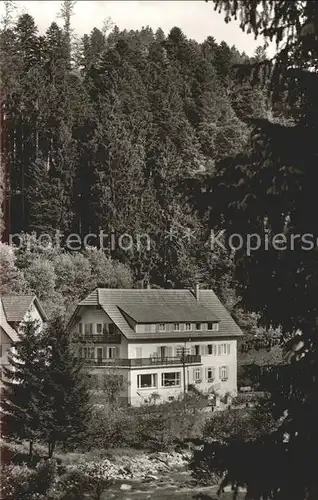 Schoenmuenzach Hotel Pension Klumpp Kneipp und Luftkurort Murgtal Schwarzwald Kat. Baiersbronn