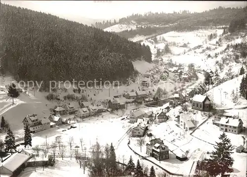 Schoenmuenzach Winterpanorama Kneipp und Luftkurort Murgtal Schwarzwald Kat. Baiersbronn