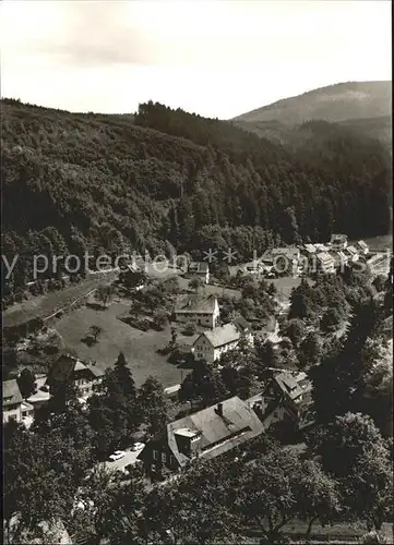 Schoenmuenzach Blick ins Tal Kneipp und Luftkurort Murgtal Schwarzwald Kat. Baiersbronn